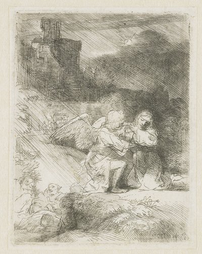 Tuska puutarhassa tekijältä Rembrandt van Rijn