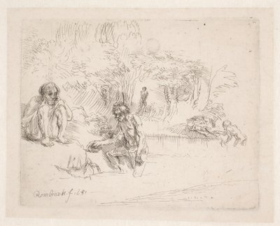 Uimarit tekijältä Rembrandt van Rijn