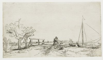 Klein Kostverlorenin silta Amstelissa tekijältä Rembrandt van Rijn