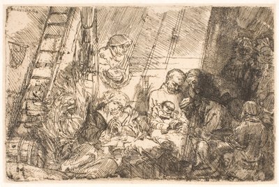 Ympärileikkaus (tallissa) tekijältä Rembrandt van Rijn