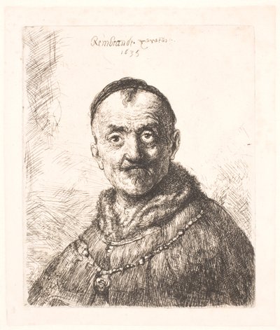 Ensimmäinen itämainen pää (Rembrandtin isä?) tekijältä Rembrandt van Rijn