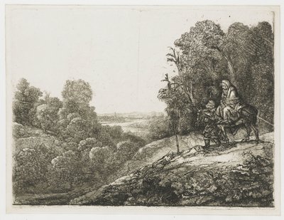 Pako Egyptiin: muokattu kuva Seghersiltä tekijältä Rembrandt van Rijn