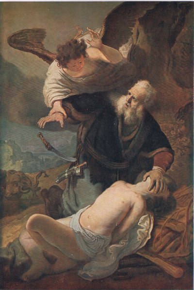 Iisakin uhri, Bibbys Annual, 1916-1917. tekijältä Rembrandt van Rijn