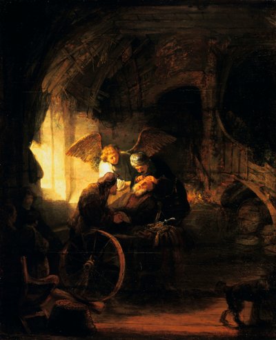 Tobias palauttaa näön isälleen, 1636 tekijältä Rembrandt van Rijn