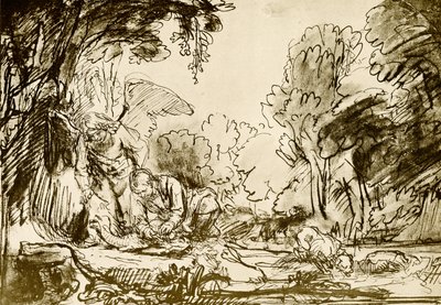 Tobias perkasi kalan tekijältä Rembrandt van Rijn