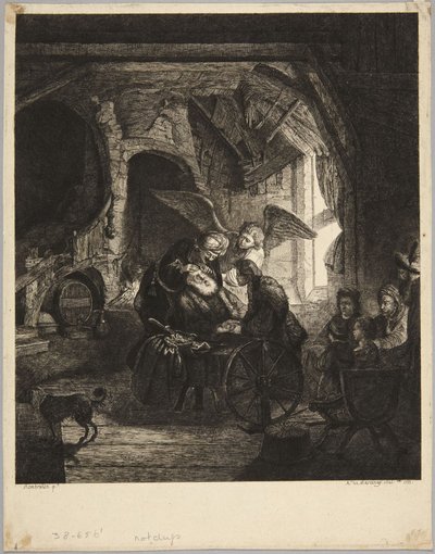 Tobias saa näkönsä takaisin tekijältä Rembrandt van Rijn