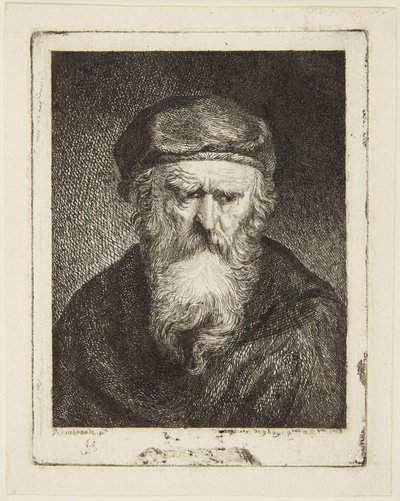 Äreä vanhus tekijältä Rembrandt van Rijn
