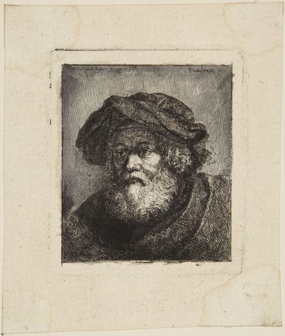 Vanha mies lakissa tekijältä Rembrandt van Rijn