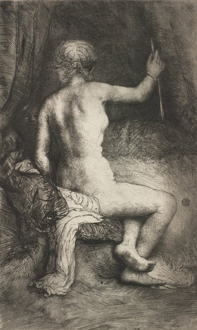 Nainen nuolen kanssa, 1661. tekijältä Rembrandt van Rijn