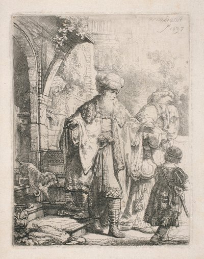 Hagarin karkotus tekijältä Rembrandt van Rijn