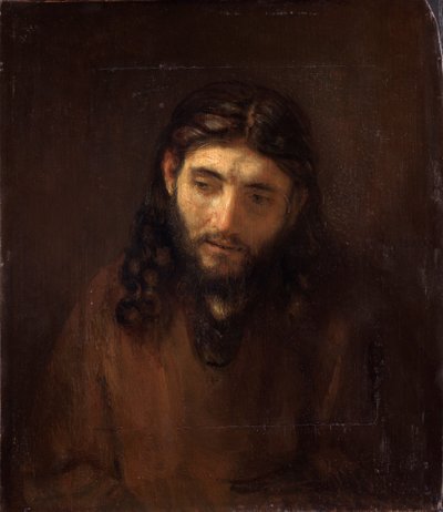 Kristuksen pää tekijältä Rembrandt van Rijn