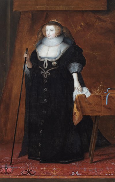 Richmondin ja Lennoxin herttuattaren Frances Howardin muotokuva (öljy paneelille) tekijältä Remee van (attr.to) Leemput