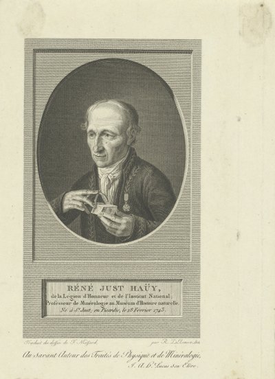 René-Just Haüyn muotokuva 1743-1822, 1804. tekijältä Remi Henri Joseph Delvaux