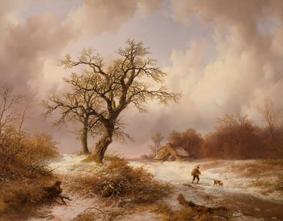 talvinen maisema tekijältä Remigius Adrianus van Haanen