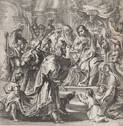 Cambyses rankaisee epäoikeudenmukaista tuomaria Sisamnesta, n. 1630-80, n. 1630-80. tekijältä Remoldus Eynhoudts