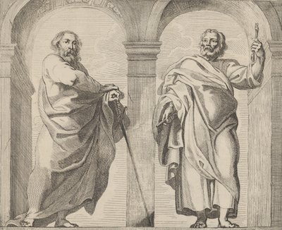 Pyhät Pietari ja Paavali eteisessä, n. 1630-80, n. 1630-80. tekijältä Remoldus Eynhoudts
