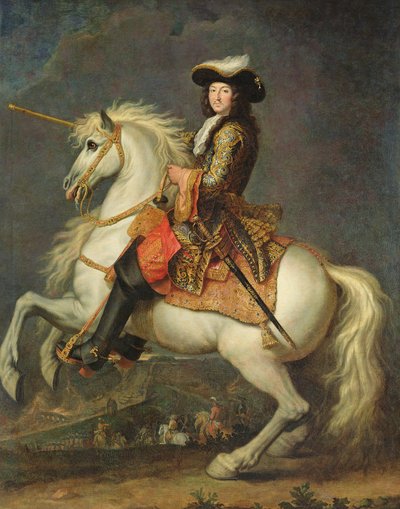 Ludvig XIV:n ratsastusmuotokuva (1638-1715) tekijältä René Antoine Houasse