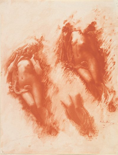 [Study in Orange], 1903. tekijältä René Le Bègue