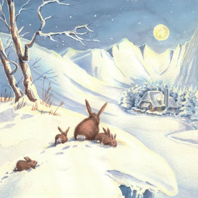 Talviset kanit kuunvalossa tekijältä Renate Holzner