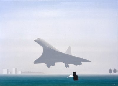 Musta kissa, 2001, Öljy kankaalle tekijältä Rene Boin