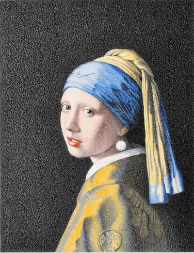VERMEER-Golf, 2018, Värikynäpiirros paperille tekijältä Rene Boin