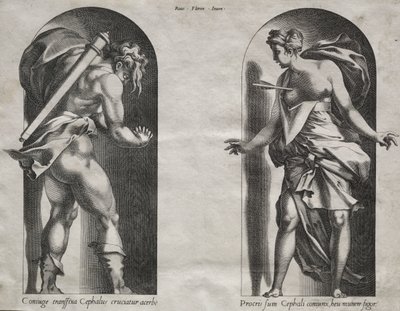 Cephalus ja Procris kahdessa markkinaraossa tekijältä Rene Boyvin
