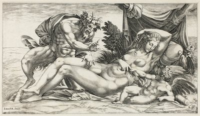 Jupiter ja Antiope tekijältä Rene Boyvin