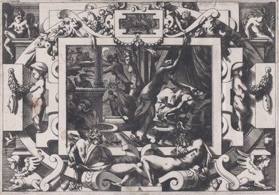Pelias tappoivat tyttärensä, joiden sääliä he uskaltavat tyhjentää hänen verensä v..., 1563. tekijältä Rene Boyvin