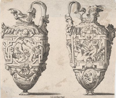Kaksi maljakkoa, 1500-1600-luku. tekijältä Rene Boyvin