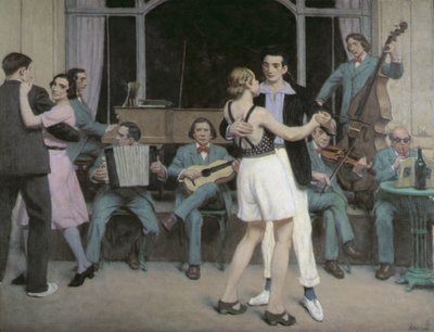 Cabourgin kasinobaari, n. 1930 (öljy kankaalle) tekijältä René François Xavier Prinet