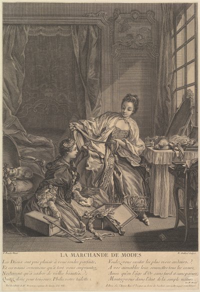 Muotikauppias, 1746-55. tekijältä Rene Gaillard