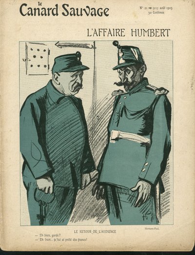 Kuva Hermann-Paulista (1864-1940) Le Canard Sauvagen kanteen, nro 21 tekijältä Rene George Hermann Paul