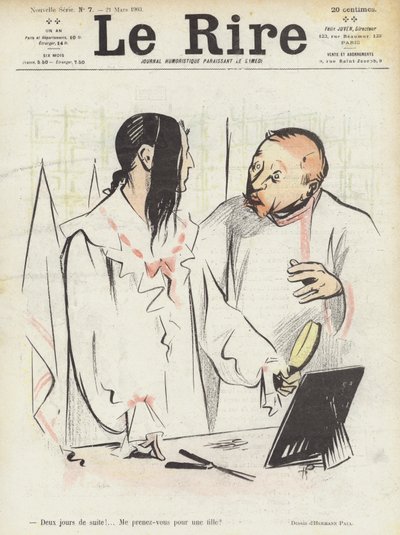 Le Rire -lehden kuvitus tekijältä Rene George Hermann Paul