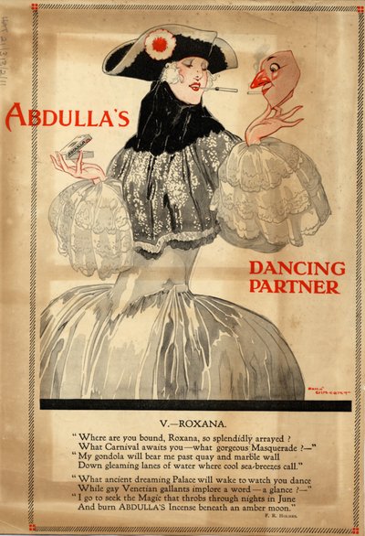 Abdulla-savukkeet, 1920-luku tekijältä Rene Vincent