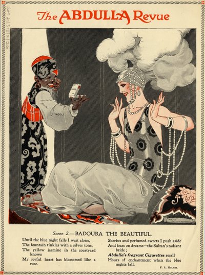 Abdulla-savukkeet, 1920-luku tekijältä Rene Vincent