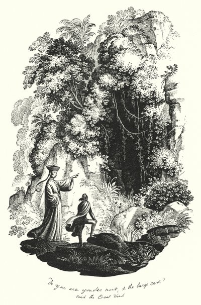 Hans Christian Andersen: Paratiisin puutarha (litho) tekijältä Rex (after) Whistler