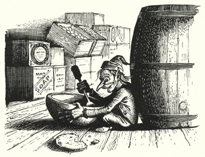 Hans Christian Andersen: The Goblin and The Huckster (litho) tekijältä Rex (after) Whistler