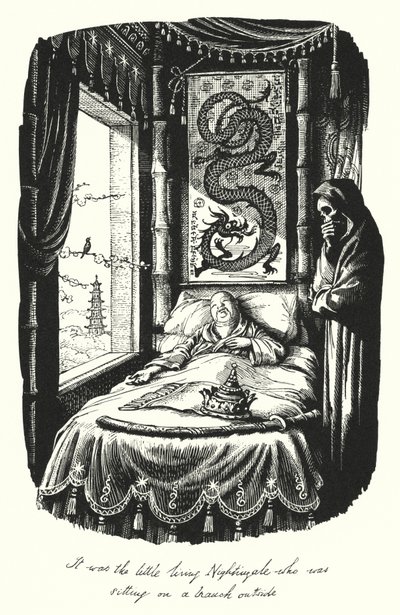 Hans Christian Andersen: Satakieli (litho) tekijältä Rex (after) Whistler