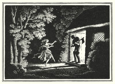 Hans Christian Andersen: Punaiset kengät (litho) tekijältä Rex (after) Whistler