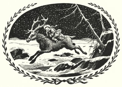 Hans Christian Andersen: Lumikuningatar (litho) tekijältä Rex (after) Whistler
