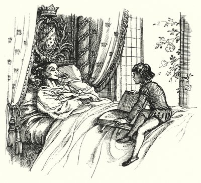 Hans Christian Andersen: Maailman kaunein ruusu (litho) tekijältä Rex (after) Whistler