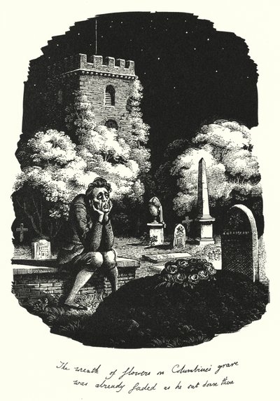 Hans Christian Andersen: Mitä kuu näki (litho) tekijältä Rex (after) Whistler