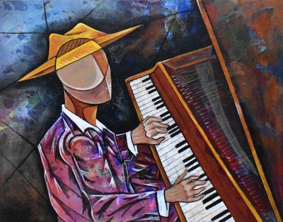Kubistinen pianisti tekijältä Ricardo Maya