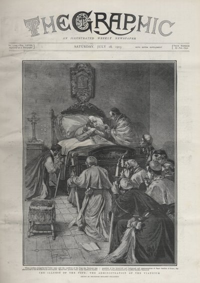 PAAPIN SAIRAUS - PAAPIN TAUTI. Paavi Leo XII on sairaus, paavi vastaanottaa kardinaalit 14. heinäkuuta tekijältä Riccardo Pellegrini