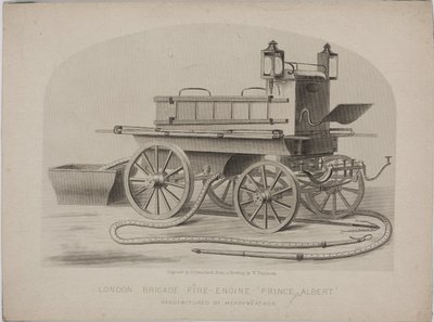 Lontoon prikaatin paloauto "Prince Albert", n. 1880 tekijältä John Pardon
