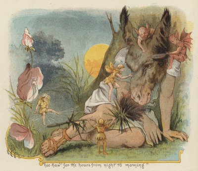 Hee haw! tuntien ajan yöstä aamuun (väri litho) tekijältä Richard Andre