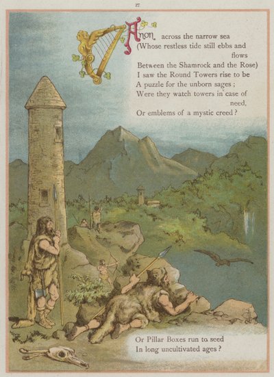 Sivu Upstreamista, kirjoittanut Richard Andre (väri litho) tekijältä Richard Andre