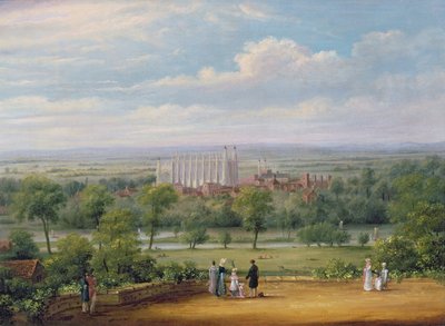 Eton College Windsorin linnan terassilta tekijältä Richard Bankes Harraden