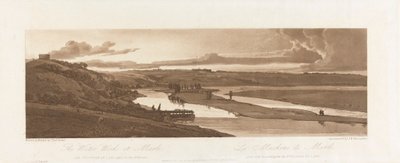Vesitehdas Marlissa ja St. Germain en Layessa nähtynä etäisyydellä 1803; Kilpi 15 Pariisin Viewsista, Emanuel Volume -jäljitys levystä B1981.25.2624 tekijältä Richard Banks Harraden