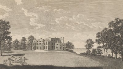Belvidere House, lähellä Erithiä, Kentin kreivikunnassa, Edward Hastedin, The History a..., 1777-90. tekijältä Richard Bernard Godfrey